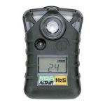 ALTAIR H2S сигнализатор, пороги тревог: 5 ppm и 10 ppm (равно 7 и 14 мг/м3)