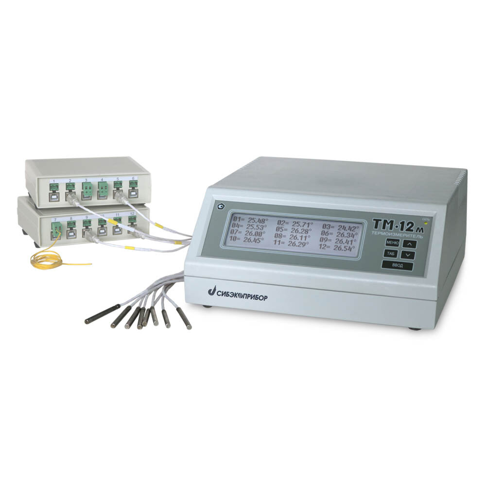 Измеритель температуры многоканальный прецизионный Термоизмеритель ТМ-12м
