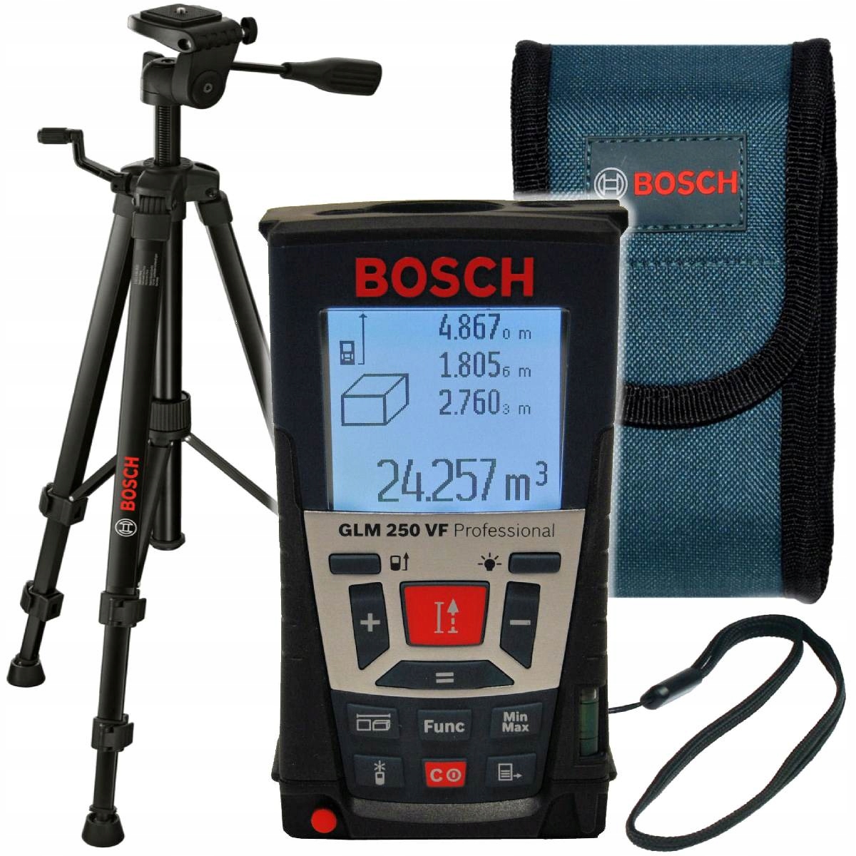 Лазерный дальномер Bosch GLM 250 VF + BT 150 купить по цене 29086 руб. в  Москве