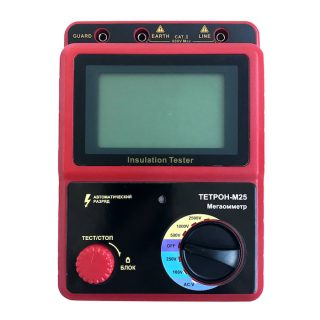 ТЕТРОН-М25 Мегаомметр цифровой 2500 Вольт 50 ГОм