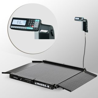 Весы платформенные электронные с печатью этикеток 4D-LA-15/12-1000-RL